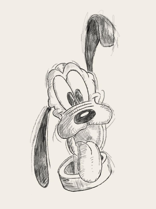 дисней гуфи тату эскиз