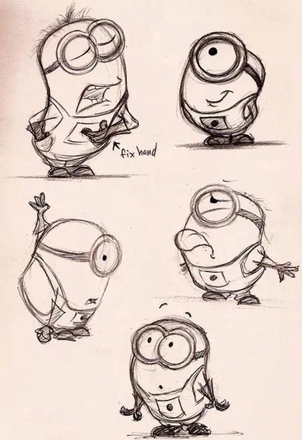 рисунок миньон