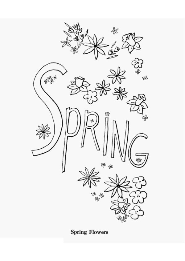 spring coloring pages