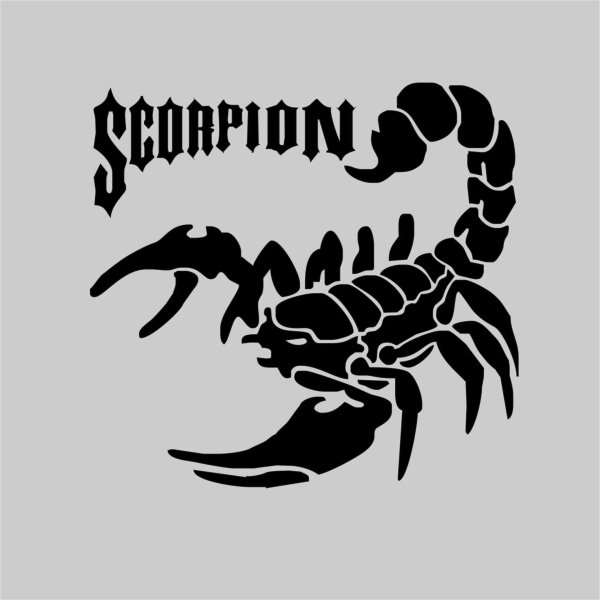 наклейка скорпион