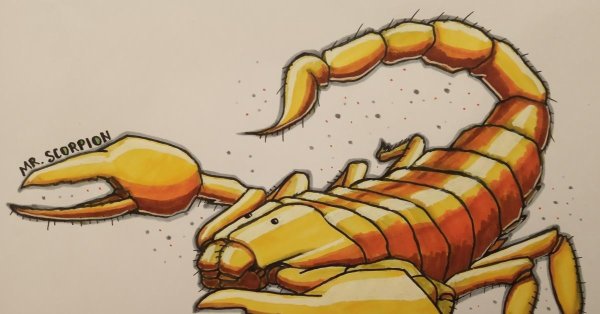 скорпион мультяшный