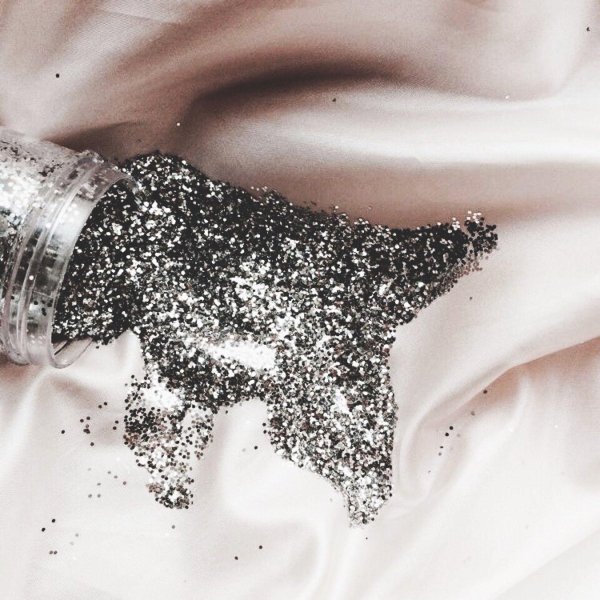 глиттер серебряный