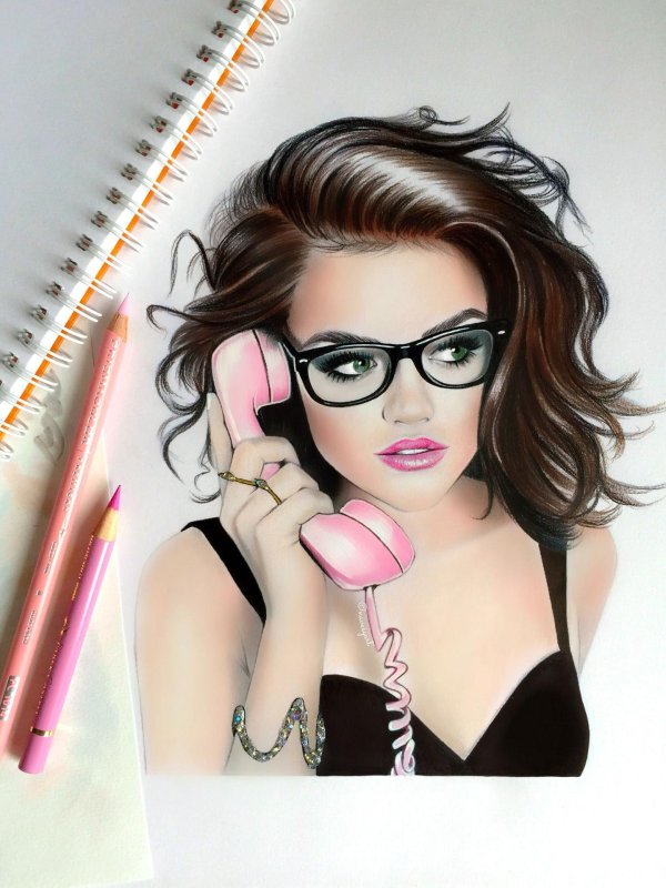 рисованные женщины