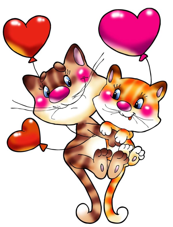 влюбленные котики