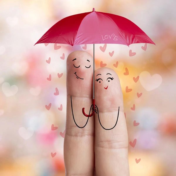сердечко под зонтом