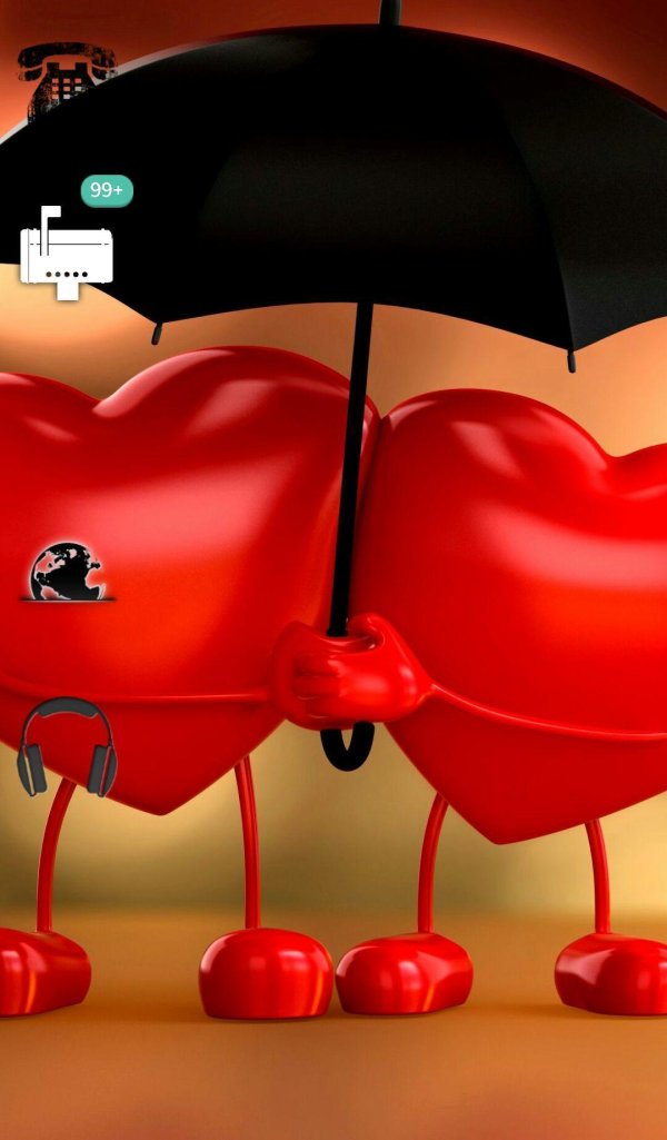 сердечко под зонтом