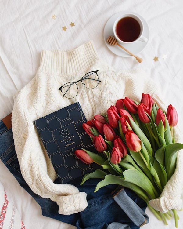 флэт лэй тюльпанов