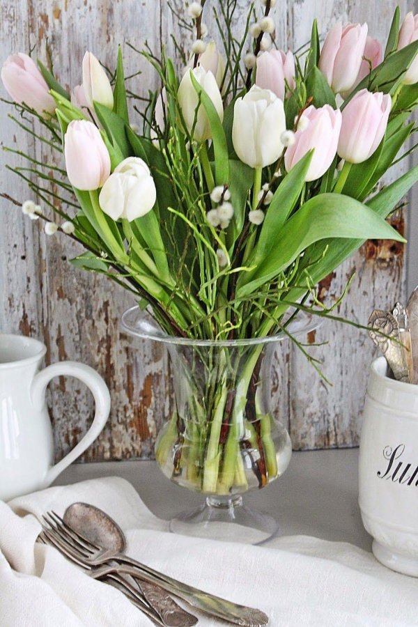 композиции с тюльпанами