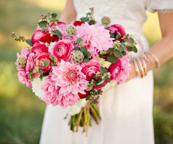 ранункулюс свадебный букет