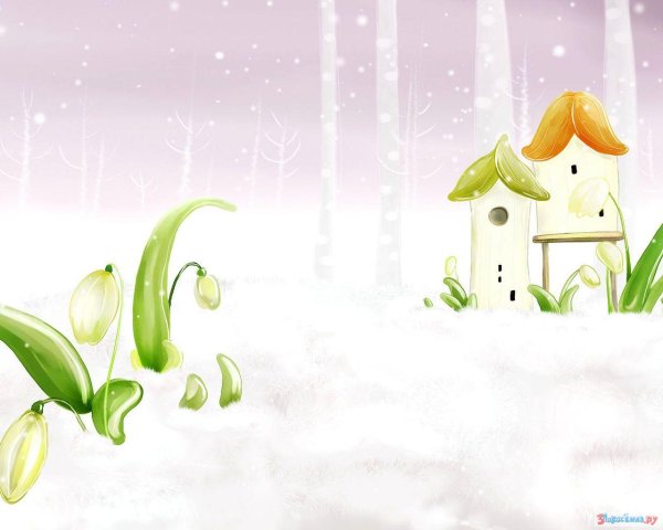 весенний фон детский