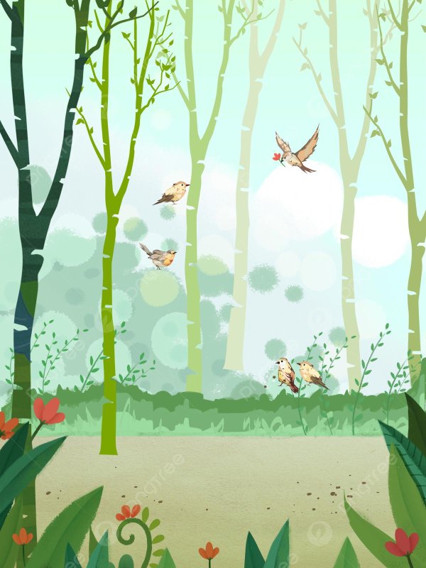 весна мультяшная