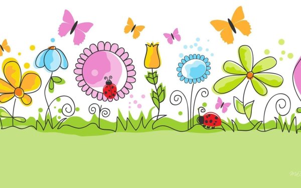 детские рисунки цветов