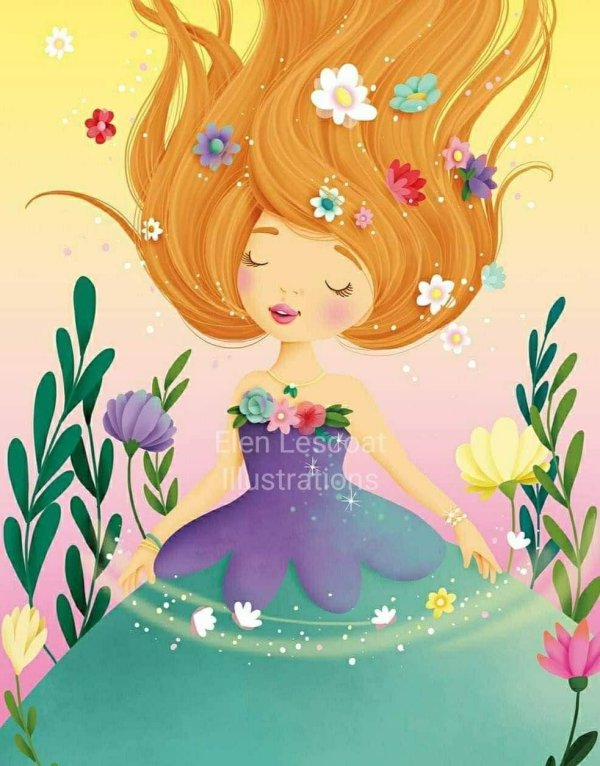 девушка иллюстрация