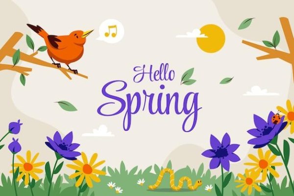 весенние иллюстрации