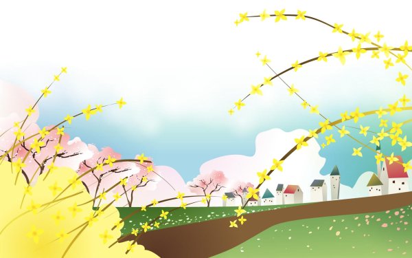 фон для презентации весенний