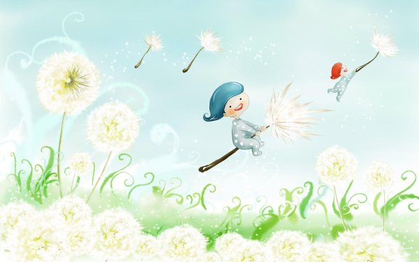 одуванчики мультяшные