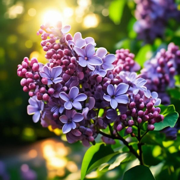 сирень в саду