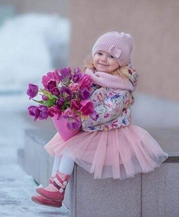 цветы девочке