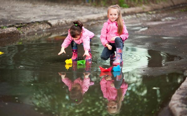 лужи весной