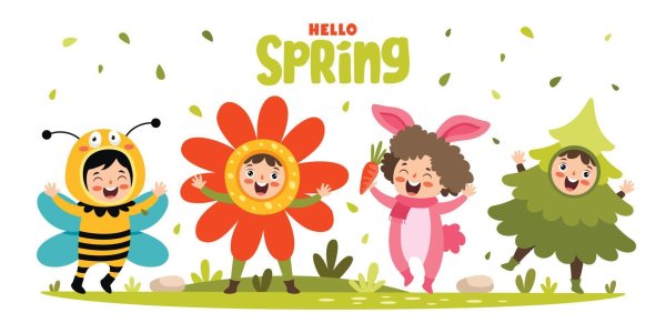spring season cartoon