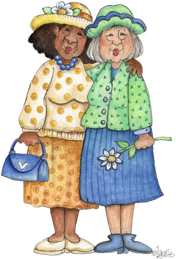 бабушки подружки