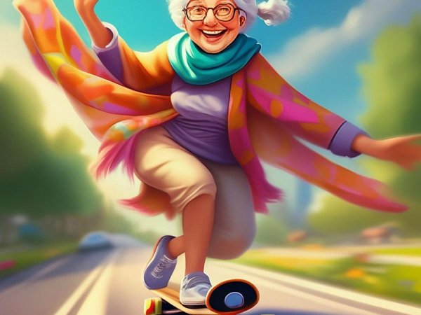 веселая старушка