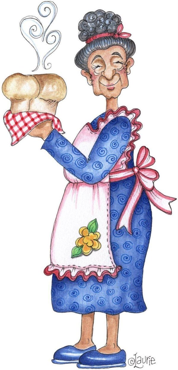 старушка рисунок