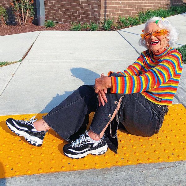 модная старушка