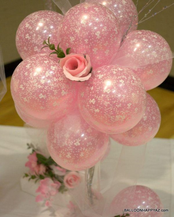 украшение стола шарами