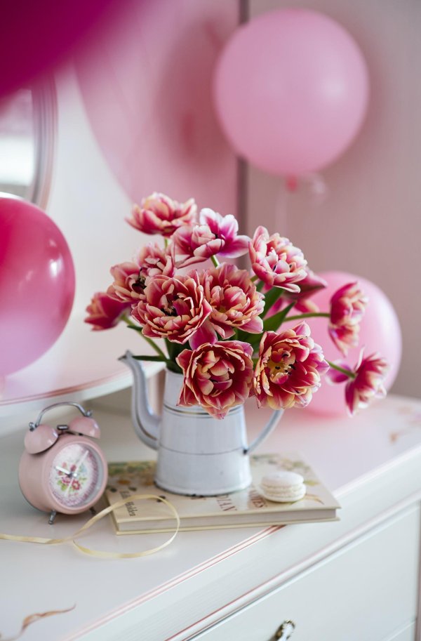 часы тюльпаны