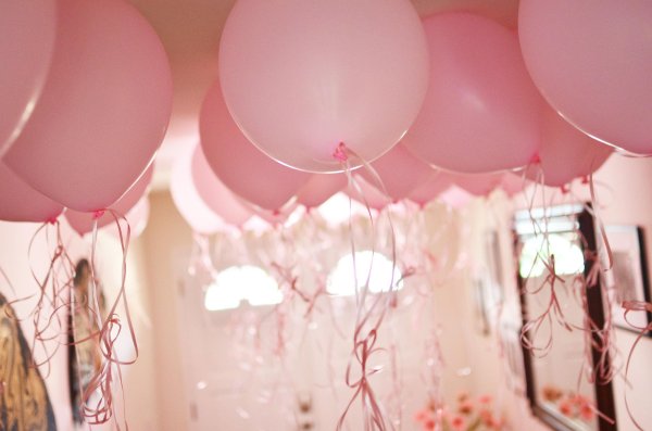 украшение комнаты шарами