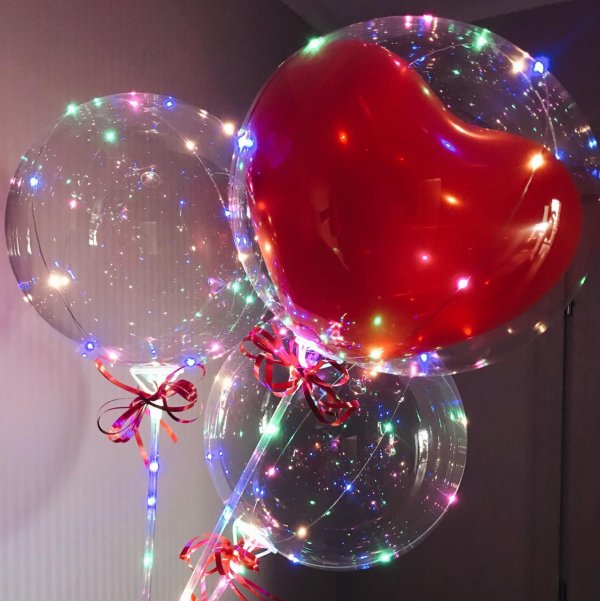 шар бобо бабл светящийся