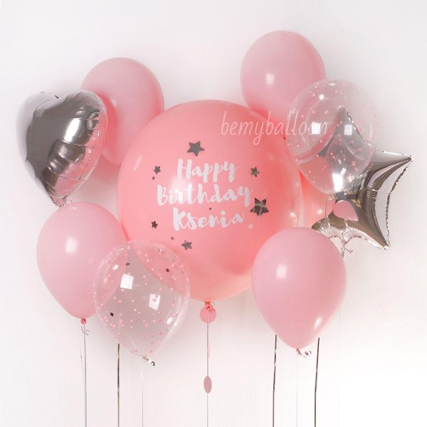 розовые шары