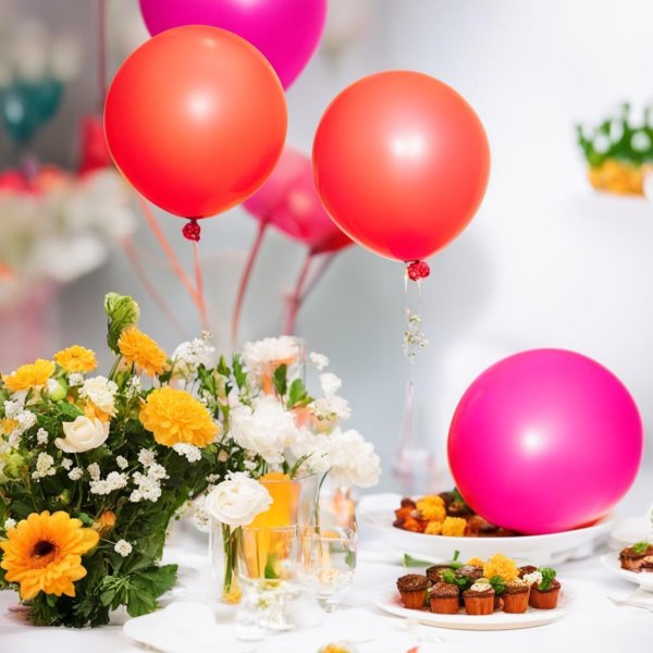 шарики и цветы