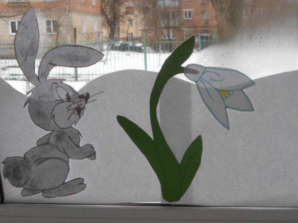 На окна весна