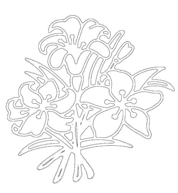 вытынанка цветок