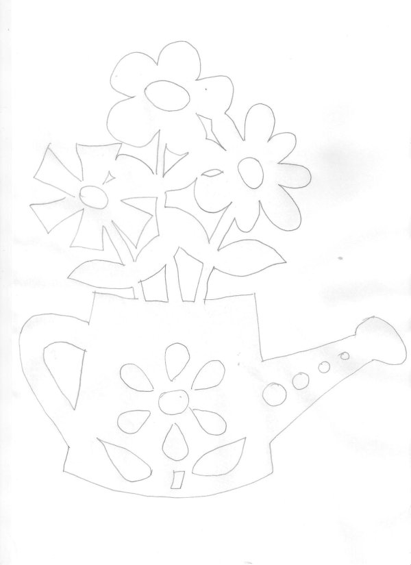 лейка трафарет