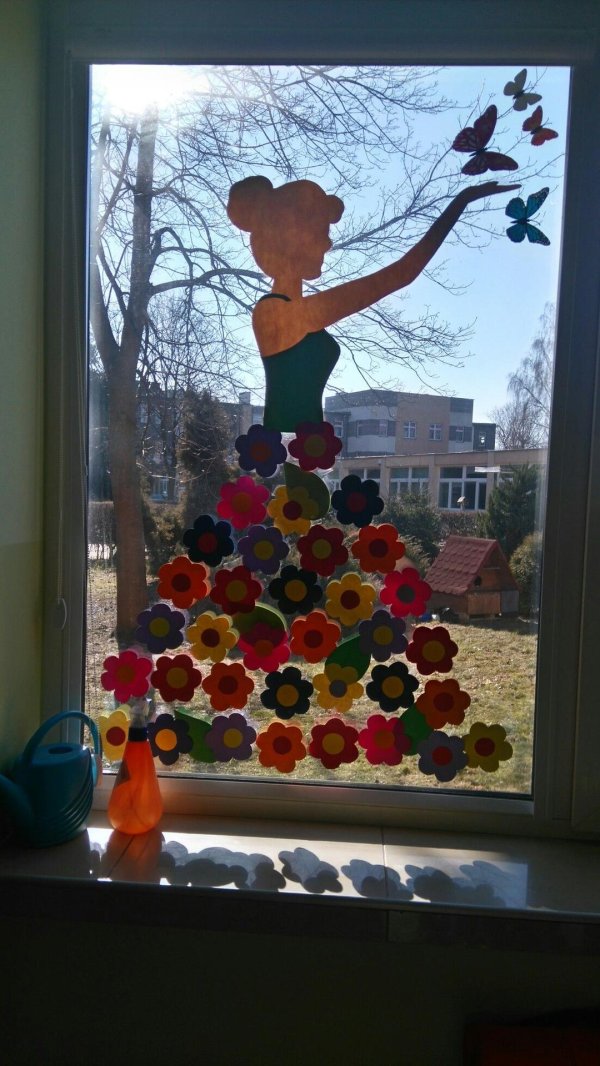 девушка весна поделка