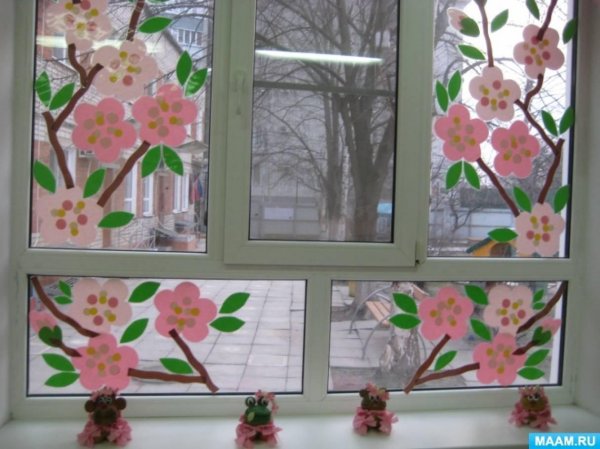 весна на окне в детском саду