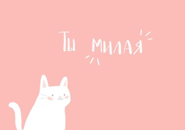 милая открытка