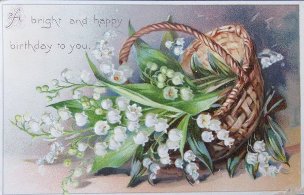 ландыши в корзине