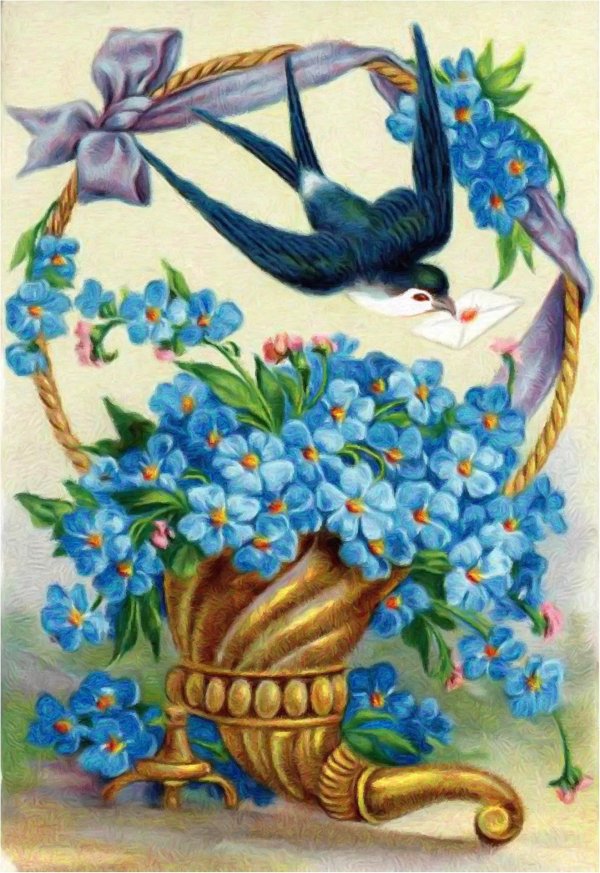 ласточка открытка