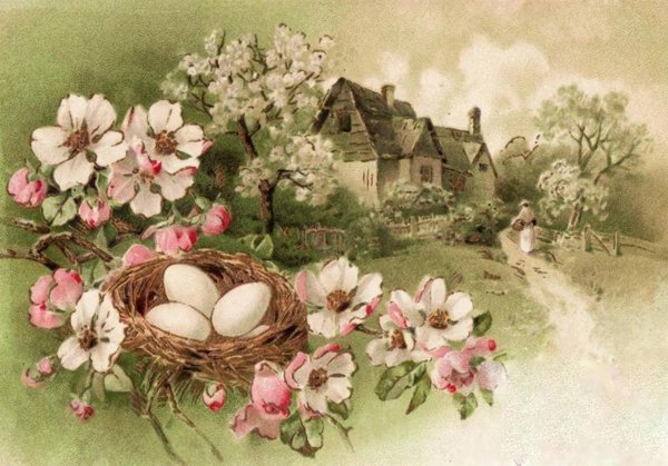 пасхальная открытка