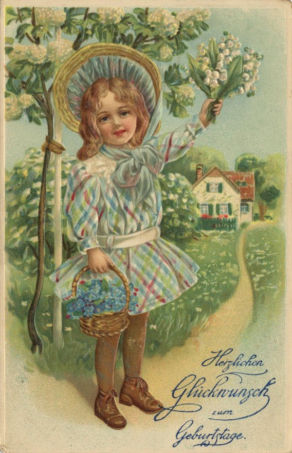 винтажная открытка