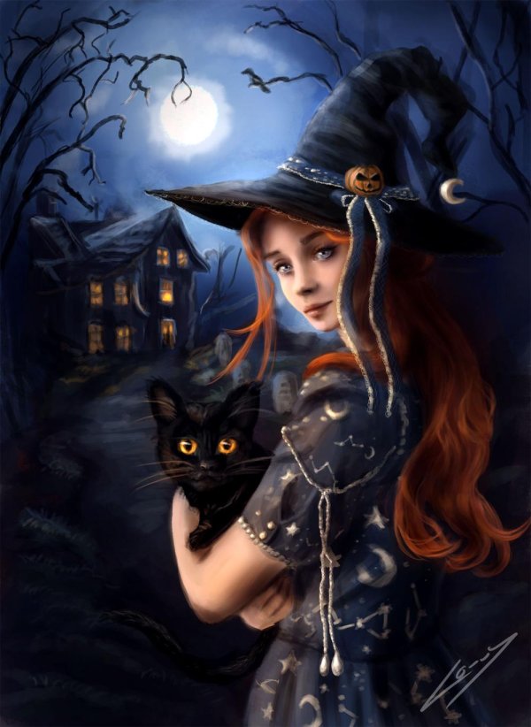 красивая ведьмочка