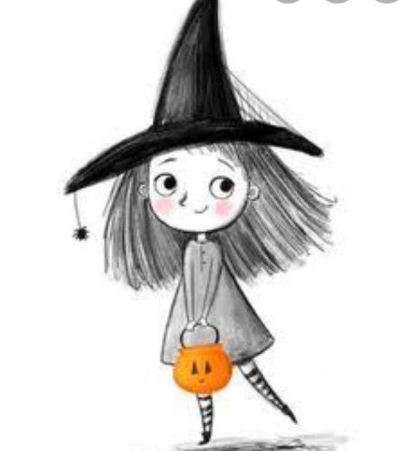 рисунок ведьмочки