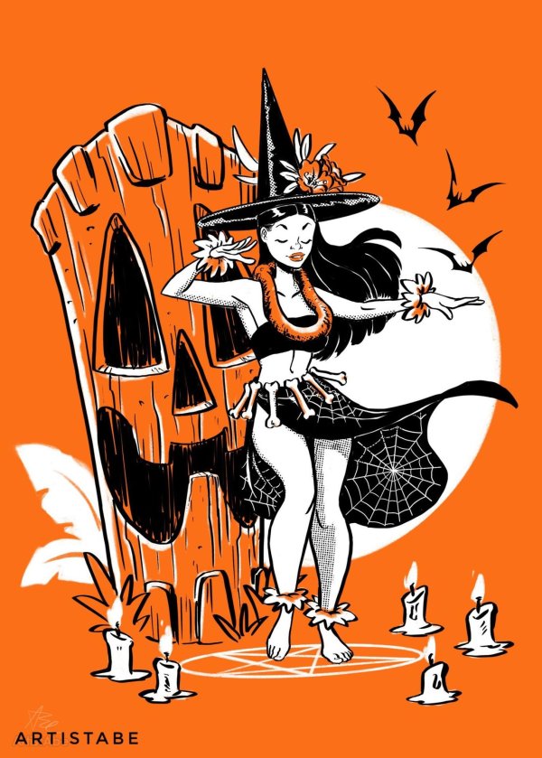 мультяшная ведьма