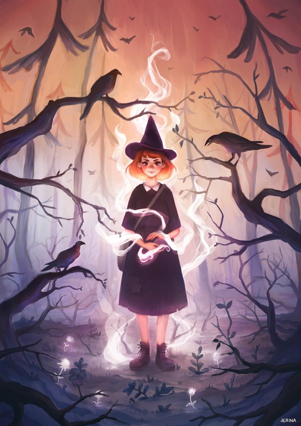девушка ведьмочка