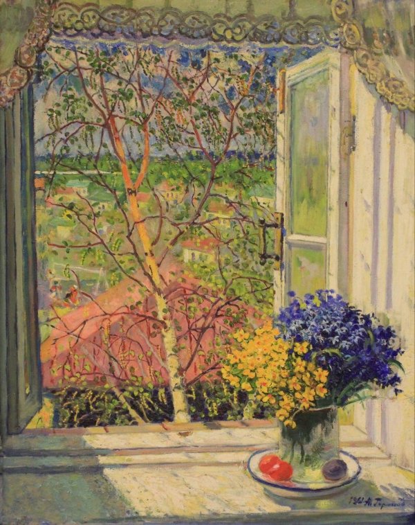 открытое окно в сад николай богдановбельский