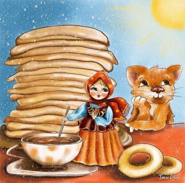 масленица рисунки